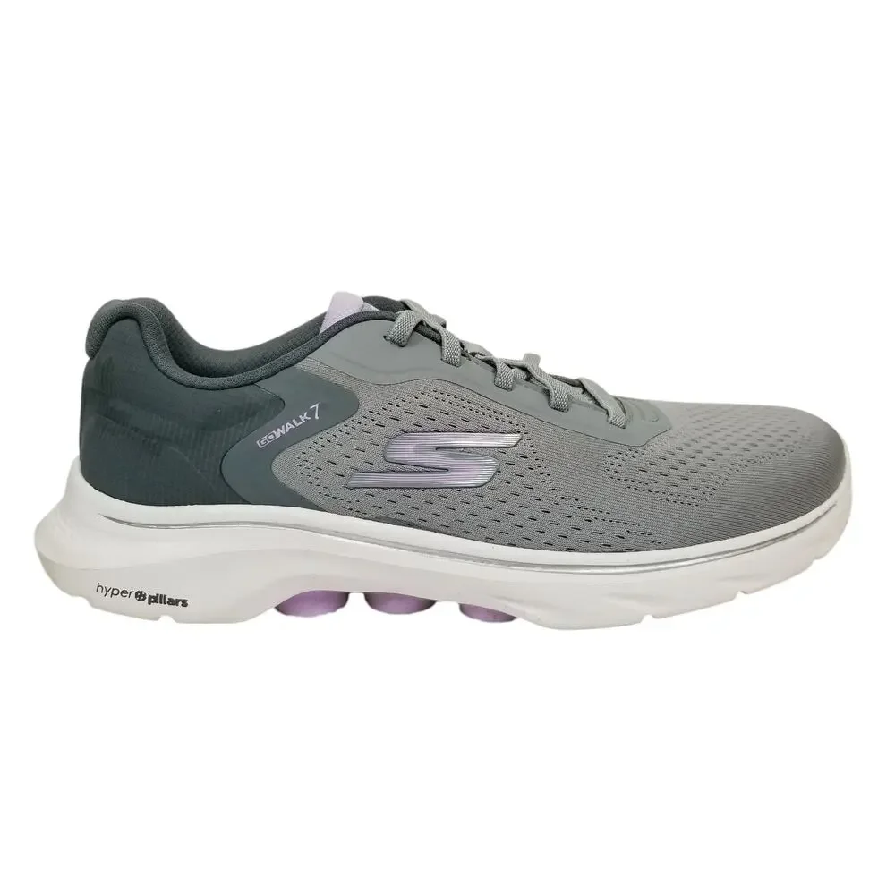 Skechers Women's GoWalk 7 125215 Gray Goga Mat Sneakers Size 8.5